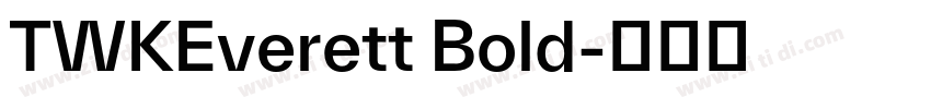 TWKEverett Bold字体转换